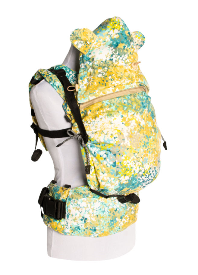 Monkey Mum® Lightweight hood for Carrie carrier - Blooming Meadow