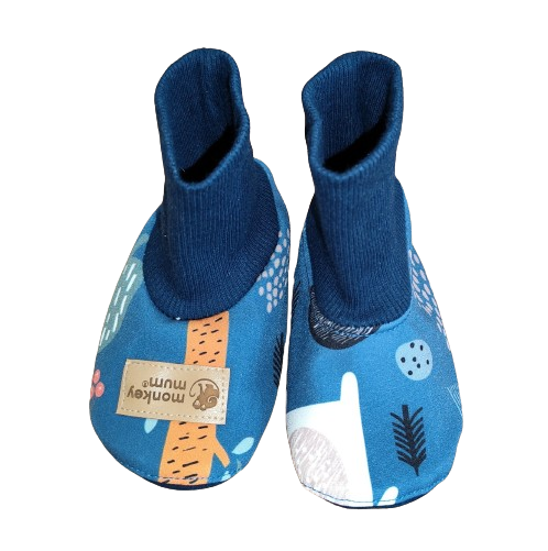 Monkey Mum® Softshell booties with membrane - Nighttime Animals