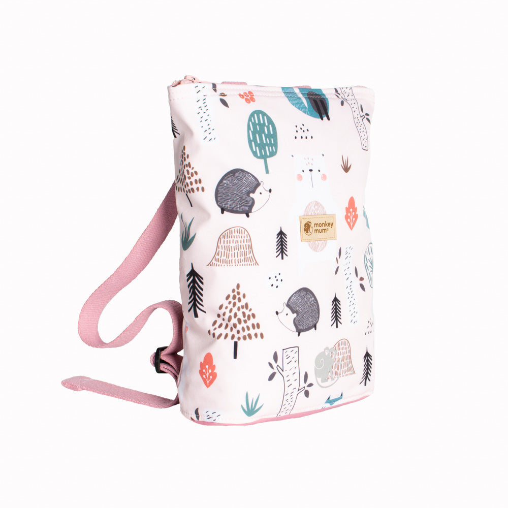 Dětský softshellový batůžek Monkey Mum® - Denní zvířátka, 2. jakost - Malý (0-3 roky), Velký (3-6let)