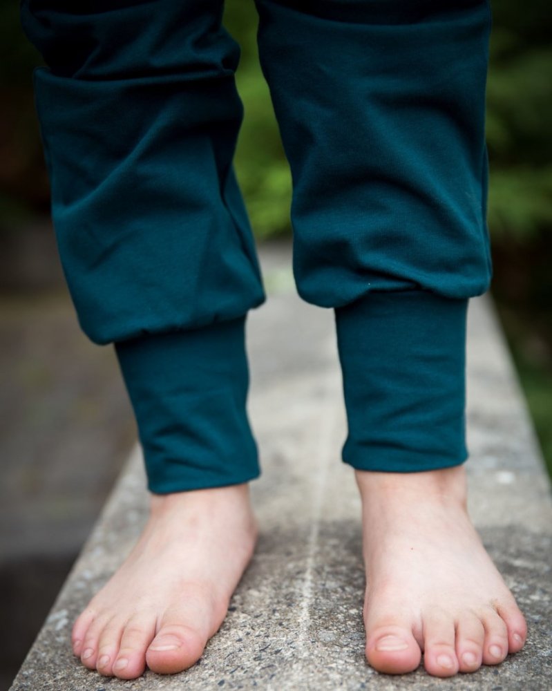 Children's baggy sweatpants, LIGHT, bottle green