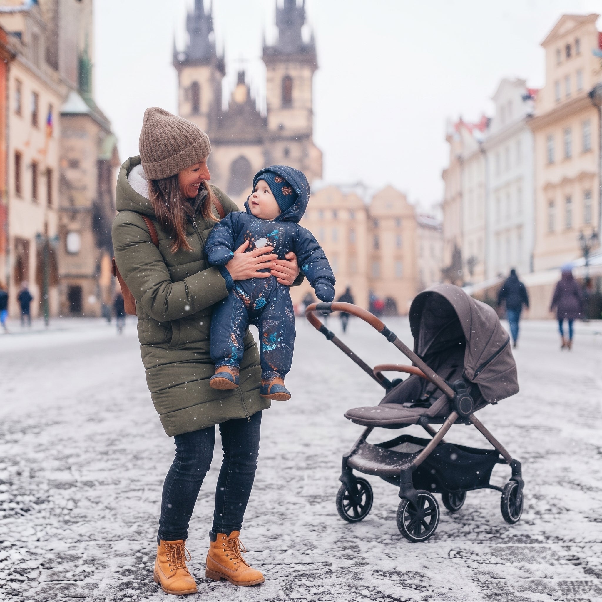 Monkey Mum® Gyerek téli softshell overál báránybéléssel - Mesés esti mese medvével - méret 62/68, 74/80