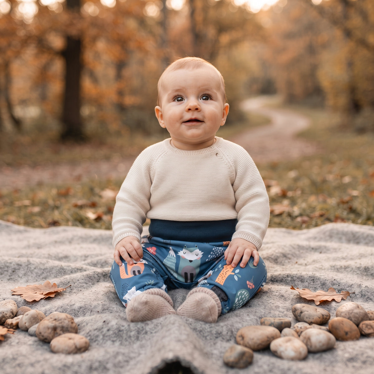 Dječje softshell hlače s membranom Monkey Mum® - Noćne životinjice