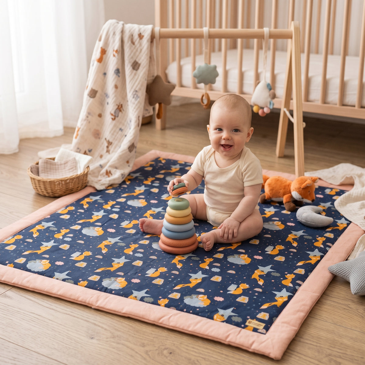 Monkey Mum® Play Mat - Starry Animals