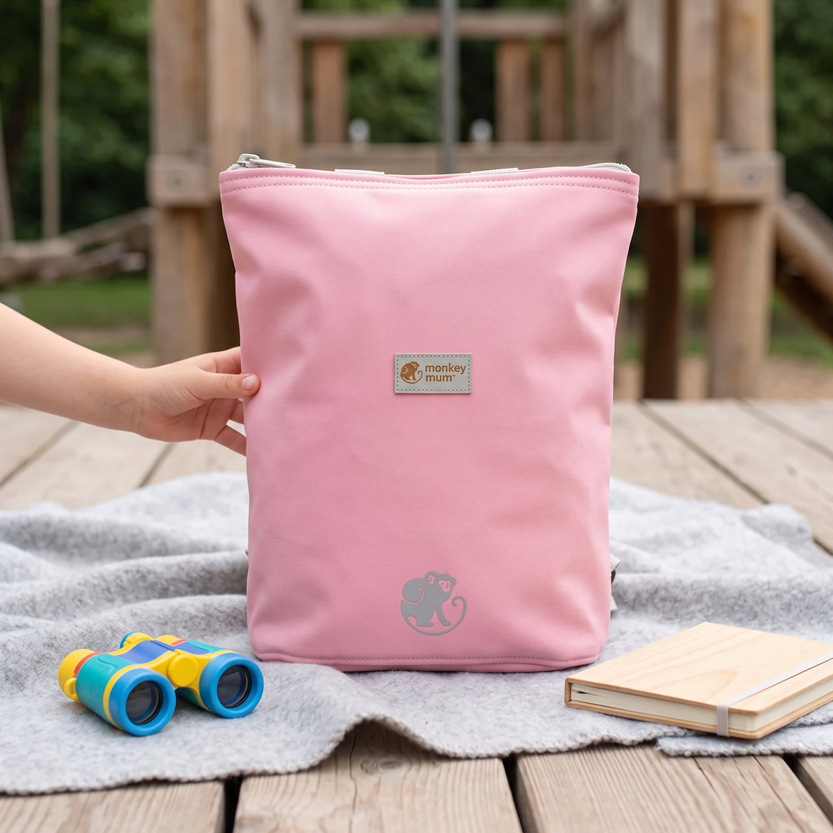 Dječji softshell ruksak Monkey Mum® - Šećerna vata