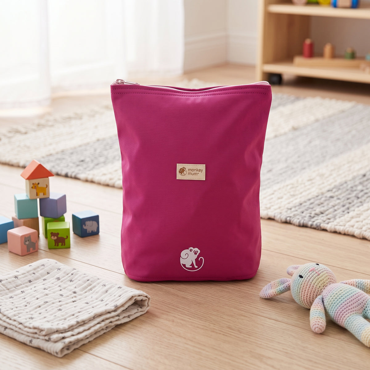 Dječji softshell ruksak Monkey Mum® - Sočna malina