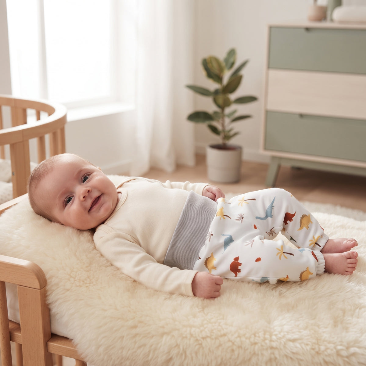 Dječje softshell hlače s membranom Monkey Mum® - Priča o dinosaurima