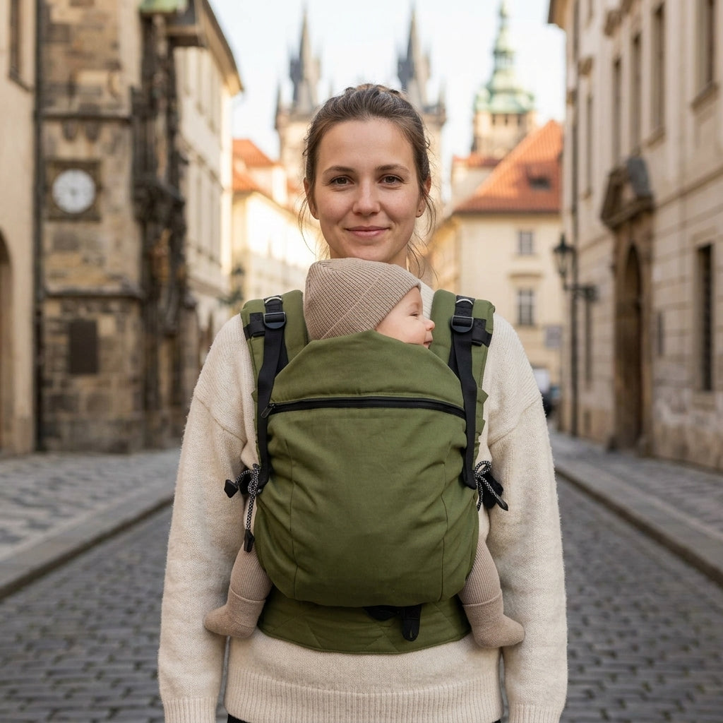 Monkey Mum® Ergonomska rastuća nosiljka Carrie - Colours of the forest