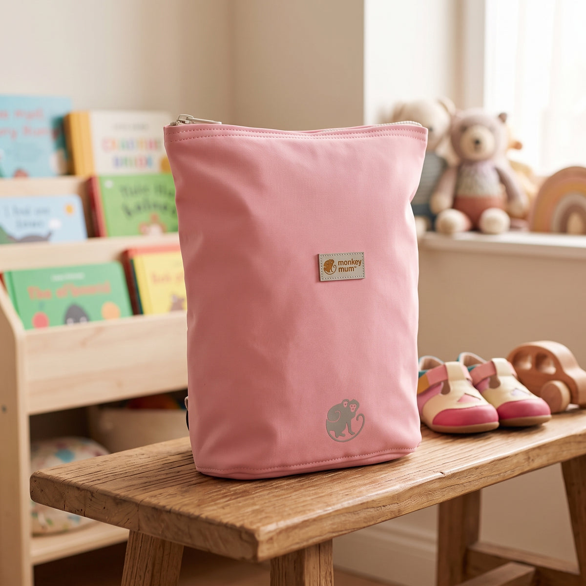 Dječji softshell ruksak Monkey Mum® - Šećerna vata