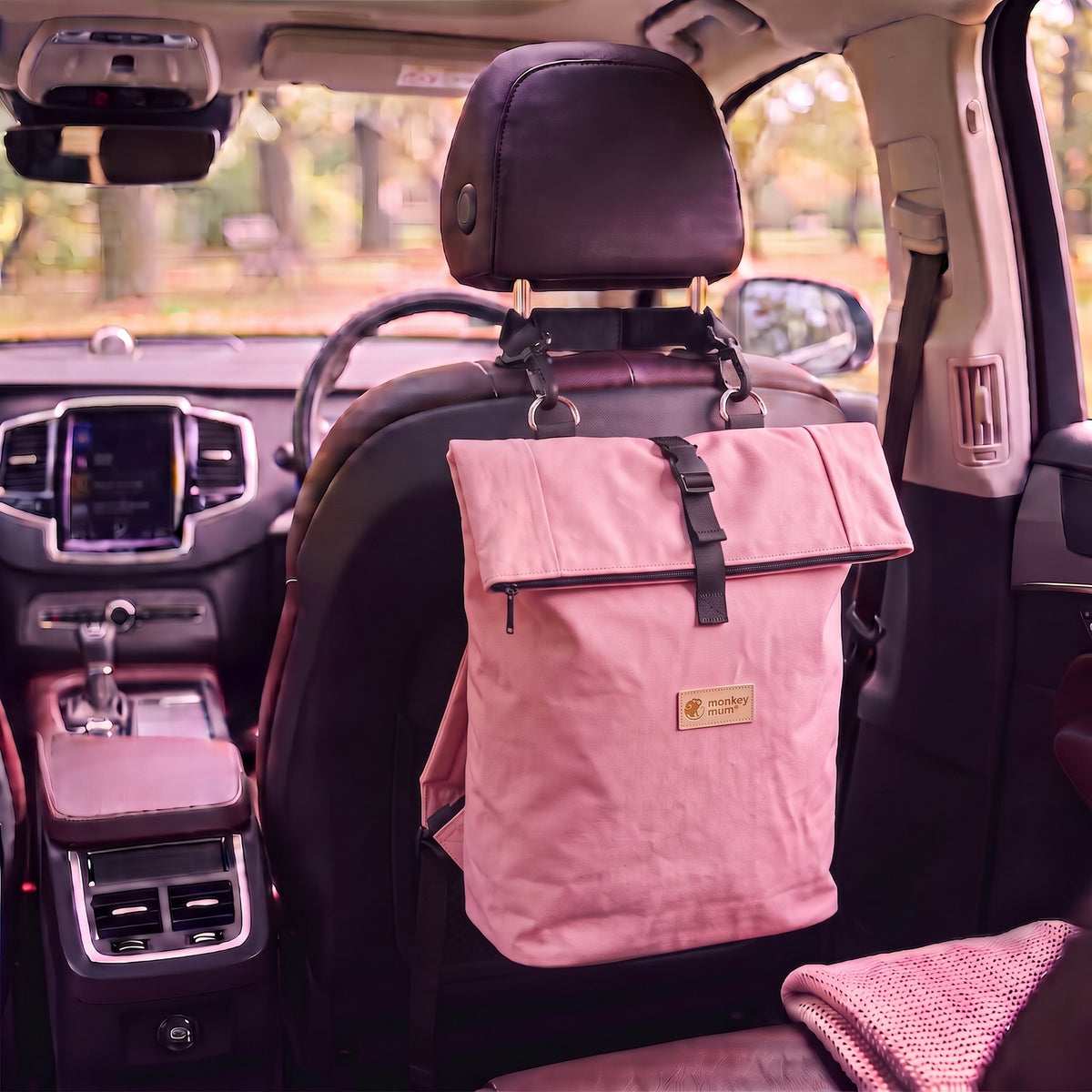 Monkey Mum® Softshell Backpack for Stroller – Cotton Candy