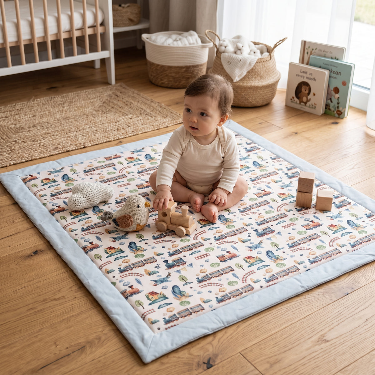 Monkey Mum® Play Mat - Train