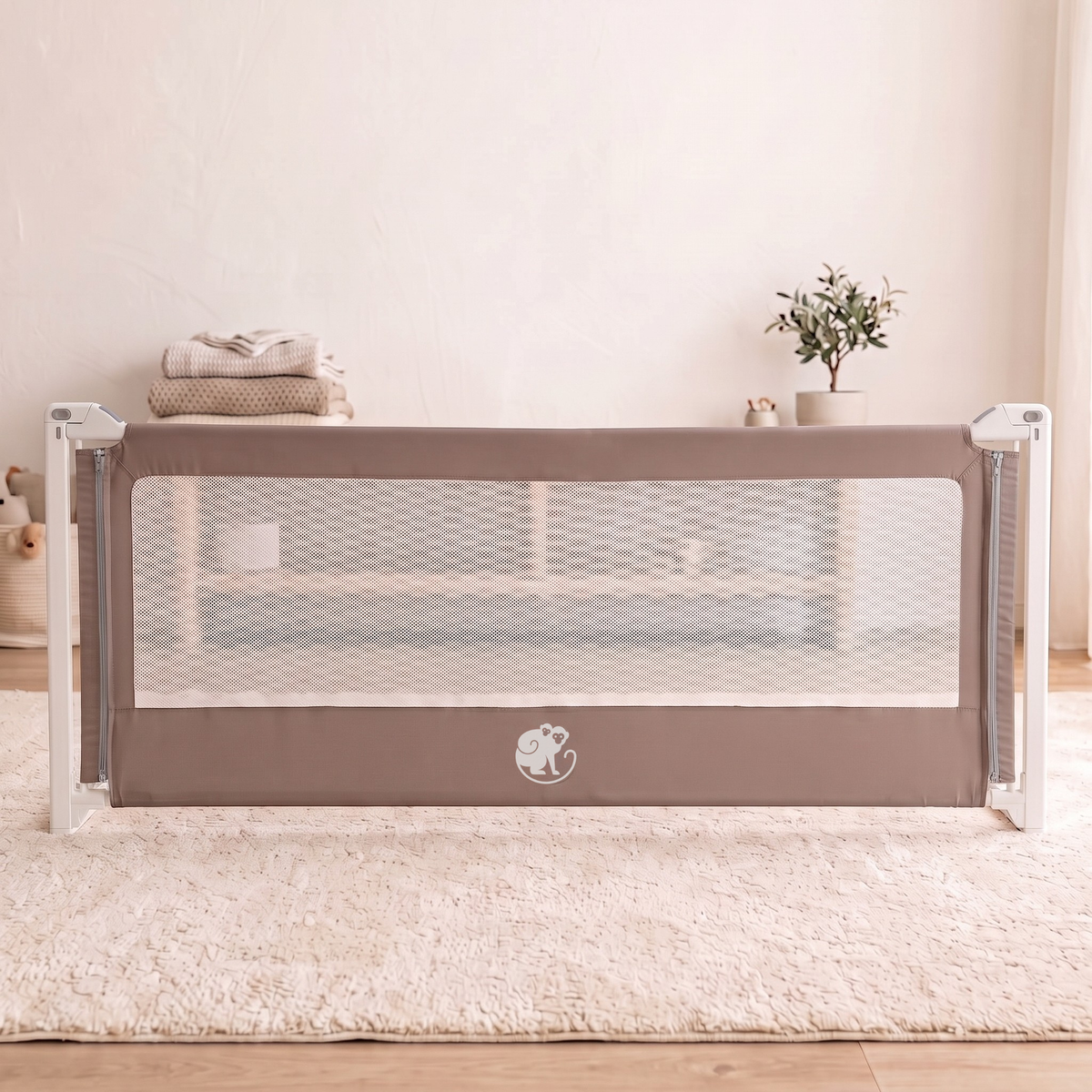 Fabric Cover for Monkey Mum® Popular Bed Rail – Dark Grey