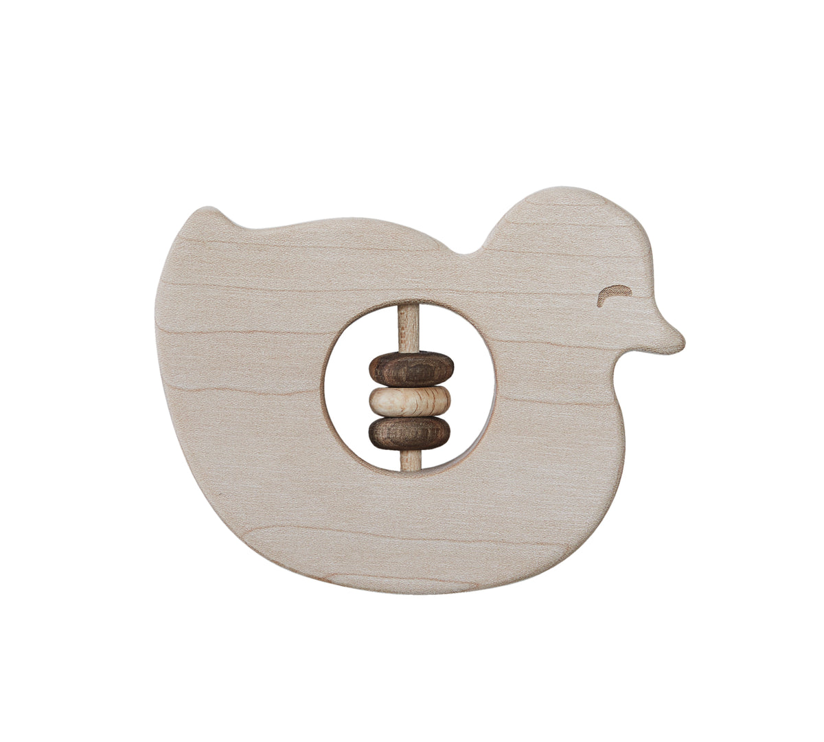 Wooden Story Rattle - Baby Duck