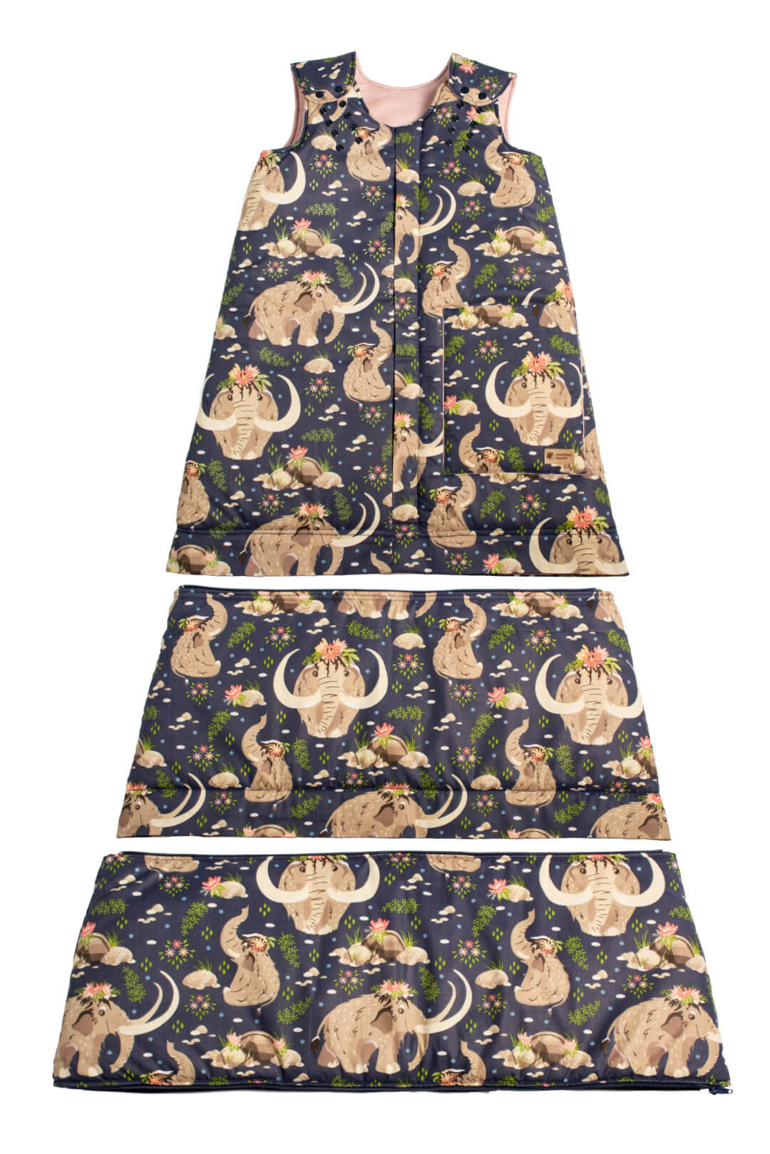 Winter adjustable sleeping bag Monkey Mum® 0 - 4 years - set - Mammoth Princess