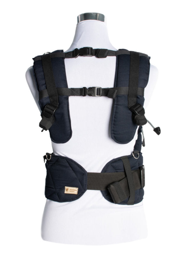 Monkey Mum® Ergonomic adjustable carrier Carrie - Silver Night