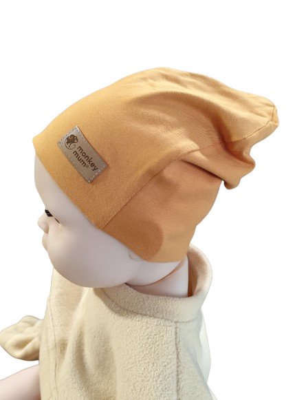 Čepice Monkey Mum® - Hořčicová