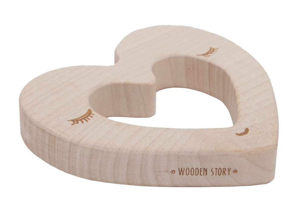 Wooden Story Bitleksak - Hjärta