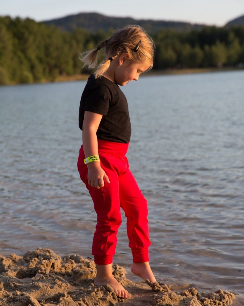 Children's baggy sweatpants, LIGHT, red