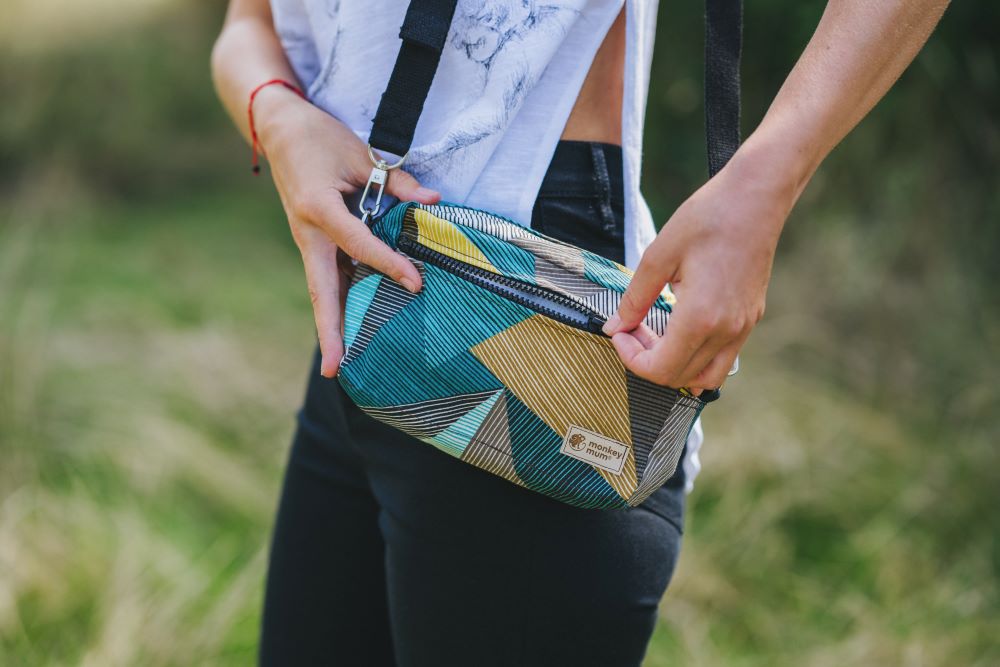 Monkey Mum® Multifunctional belt bag for Carrie carrier - Charming Geometry