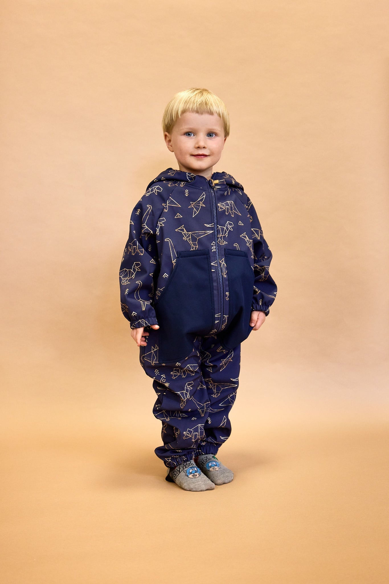 Monkey Mum® Softshellová kombinéza s membránou – Veselé staveniště - vel. 86/92