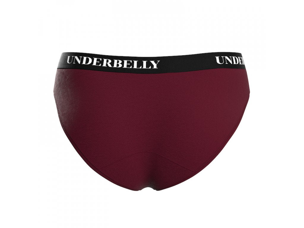Menstrual panties Underbelly univers, Weaker menstruation - burgundy