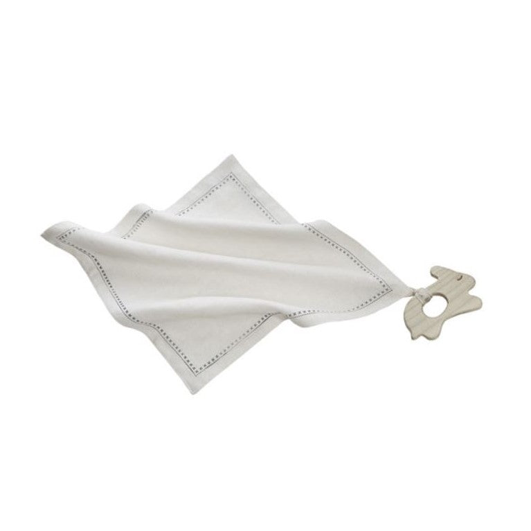 Wooden Story Mini Teether - Hare with a Hanky