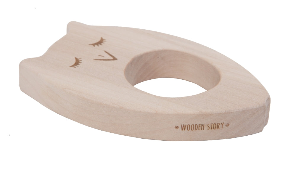 Wooden Story Bitleksak - Uggla