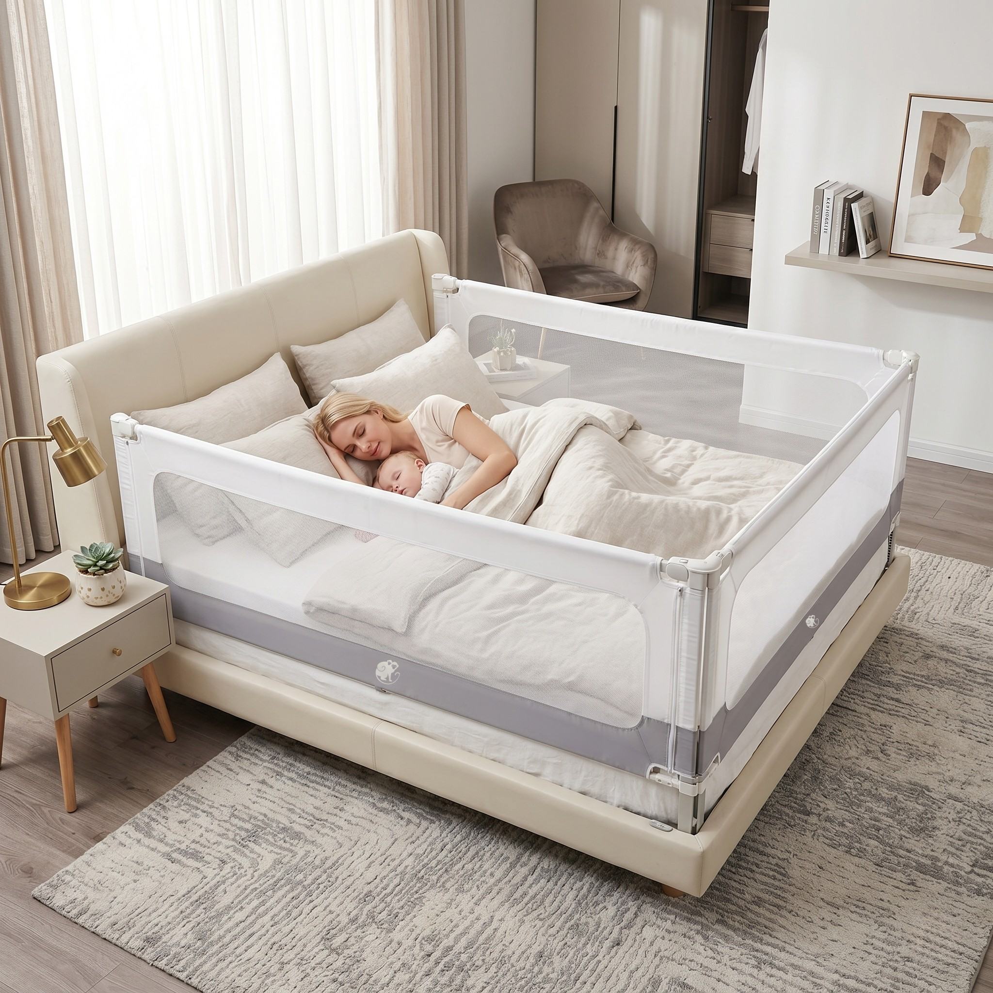 Monkey Mum® 2-in-1 Bed Rail and Playpen Smart - Unboxed
