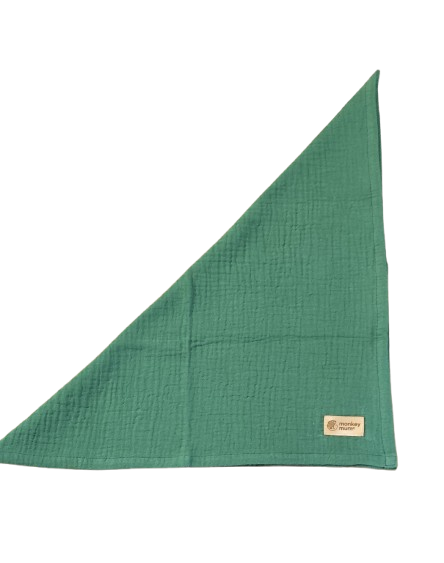 Monkey Mum® muslin diaper - Dark Green