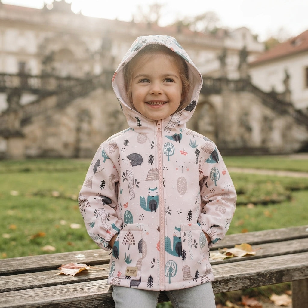 Dječja softshell jakna s membranom Monkey Mum® - Dnevne životinjice