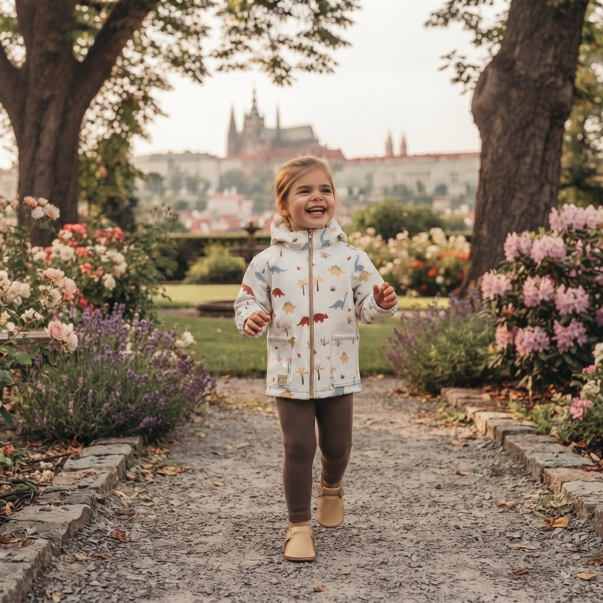 Dječja softshell jakna s membranom Monkey Mum® - Priča o dinosauru