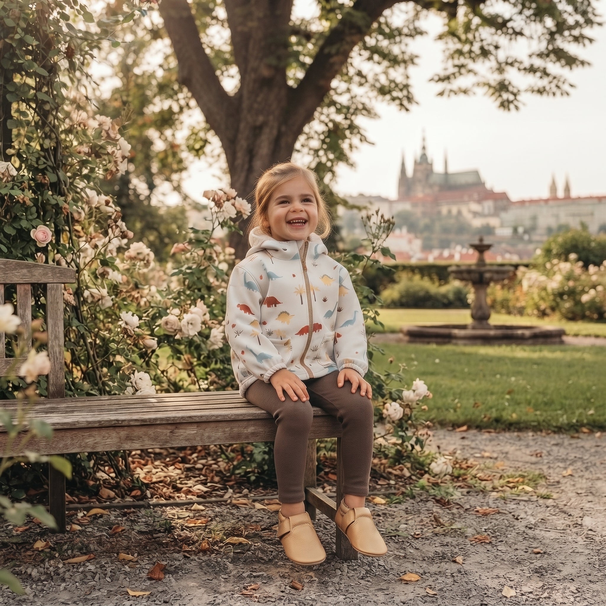 Dječja softshell jakna s membranom Monkey Mum® - Priča o dinosauru
