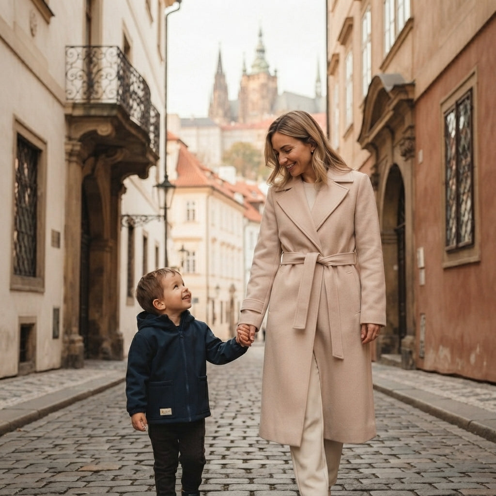 Dječja softshell jakna s membranom Monkey Mum® - Noćno nebo