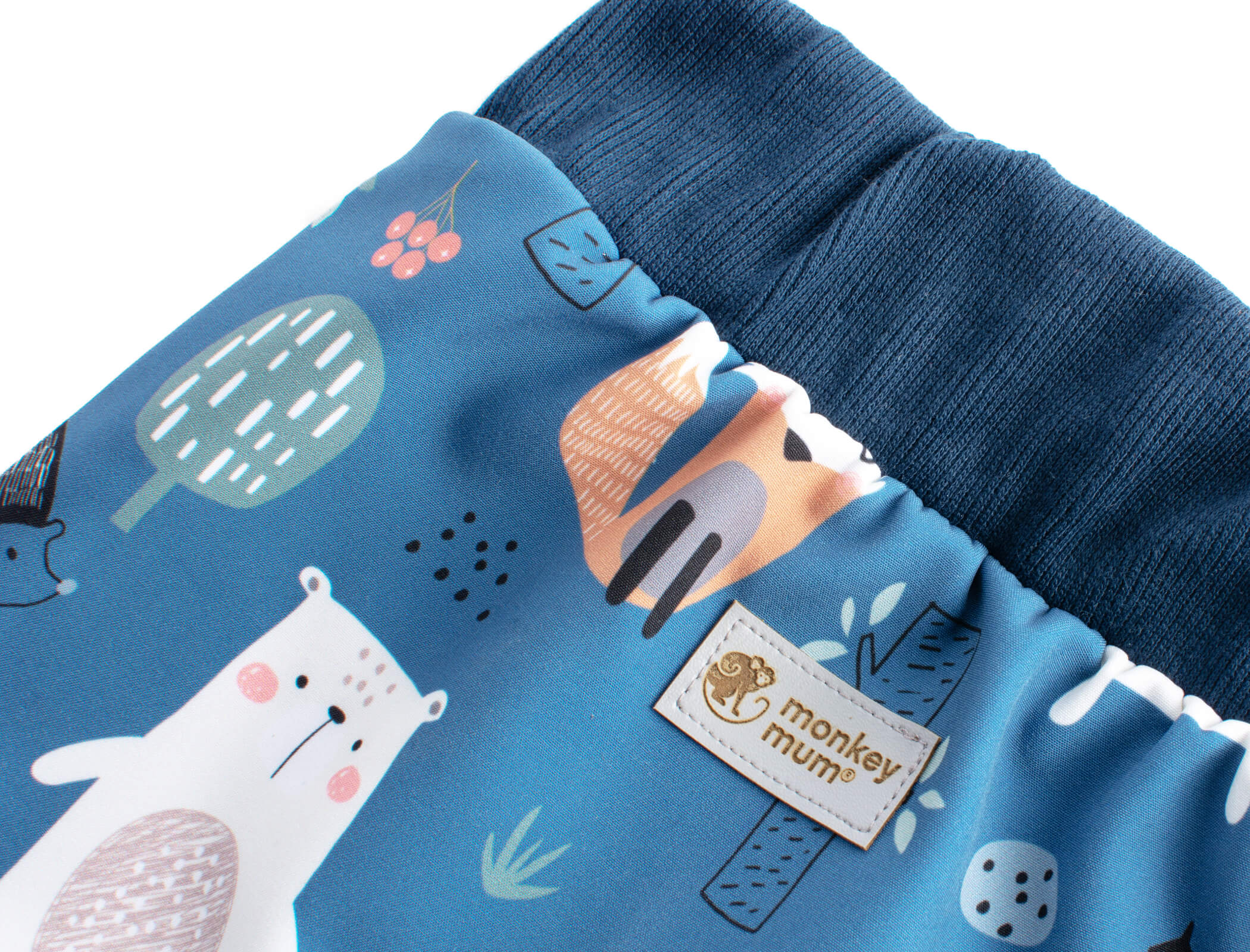 Children's softshell pants with membrane Monkey Mum® - Night Animals
