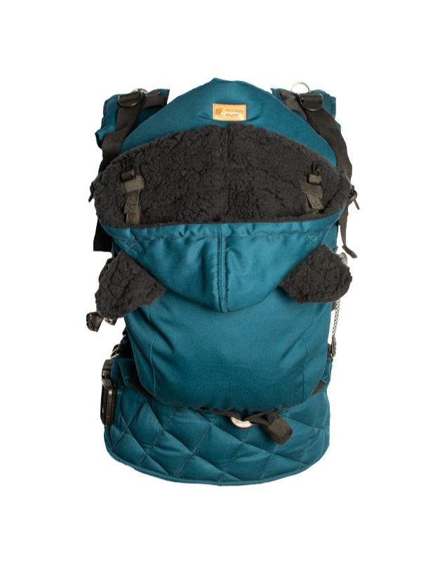 Monkey Mum® Insulated hood for Carrie carrier - Azure Water