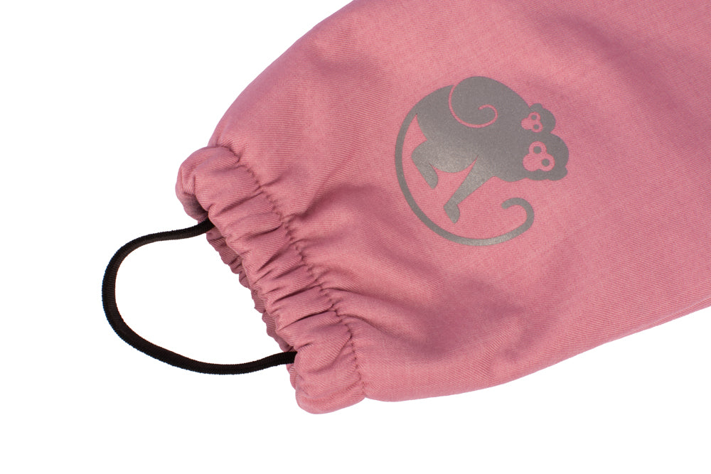 Children's growing winter softshell pants with fleece lining Monkey Mum® - Pink Little Sheep