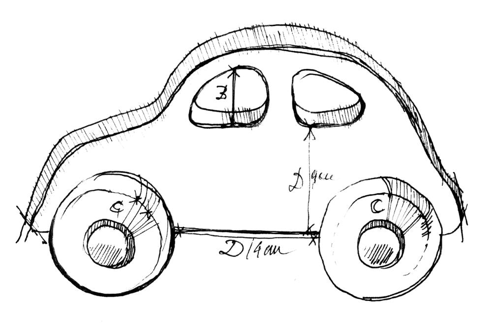 Wooden Story Automobil iz tridesetih godina